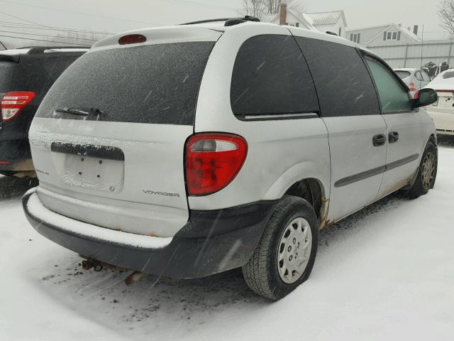 1C4GJ25382B701628 - 2002 CHRYSLER VOYAGER SILVER photo 4