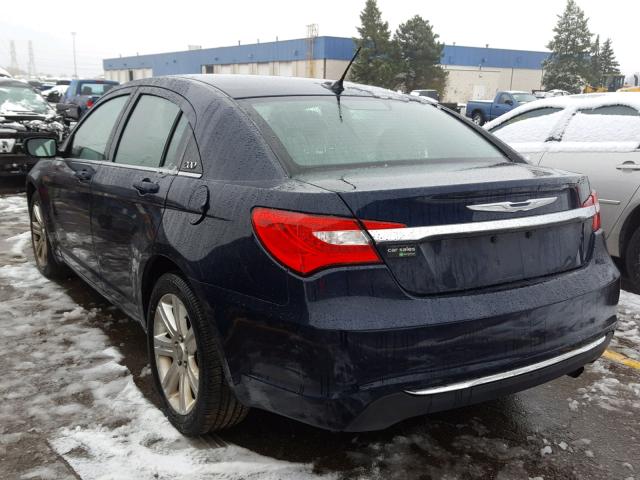 1C3CCBAB8DN670022 - 2013 CHRYSLER 200 LX BLUE photo 3