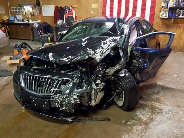 W04GN5EC7B1085748 - 2011 BUICK REGAL CXL BLACK photo 2