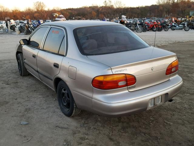 1Y1SK52882Z417816 - 2002 CHEVROLET GEO PRIZM BEIGE photo 3