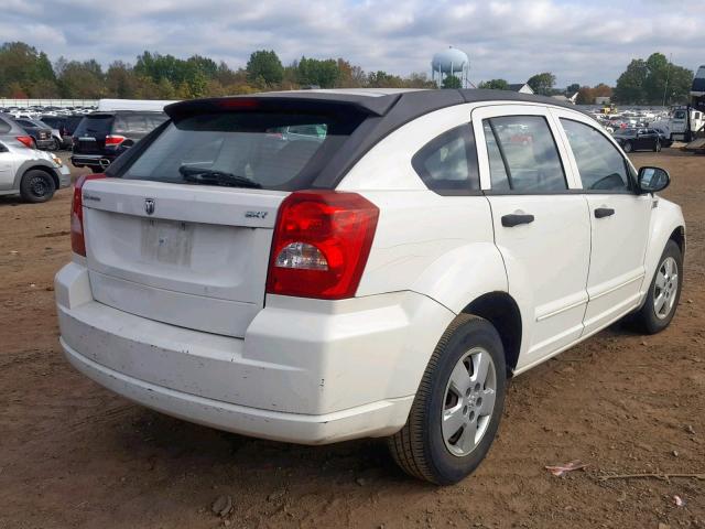 1B3HB48B47D327872 - 2007 DODGE CALIBER SX WHITE photo 4