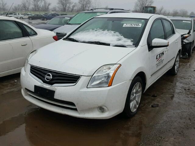 3N1AB6AP8CL664229 - 2012 NISSAN SENTRA 2.0 WHITE photo 2