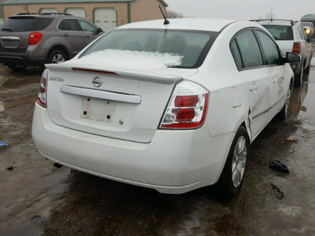 3N1AB6AP8CL664229 - 2012 NISSAN SENTRA 2.0 WHITE photo 4