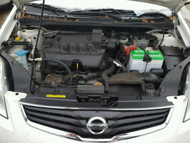 3N1AB6AP8CL664229 - 2012 NISSAN SENTRA 2.0 WHITE photo 7