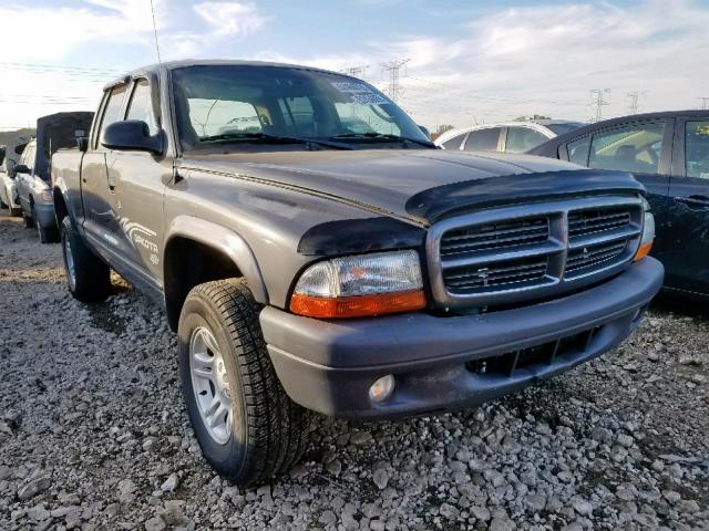 1D7HG38X23S329170 - 2003 DODGE DAKOTA QUA GRAY photo 1