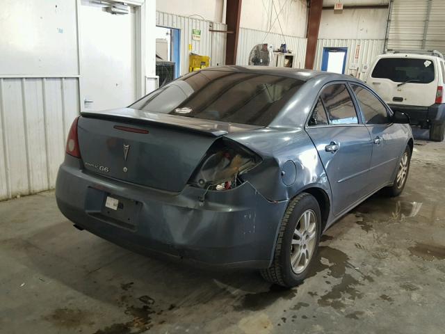 1G2ZF55B164195657 - 2006 PONTIAC G6 SE BLUE photo 4