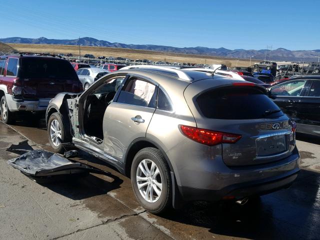 JN8CS1MW8FM480984 - 2015 INFINITI QX70 GRAY photo 3