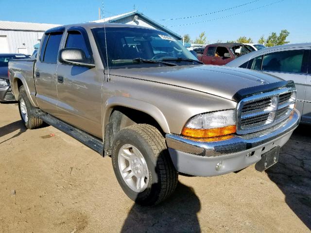 1D7HG48N23S181834 - 2003 DODGE DAKOTA QUA SILVER photo 1