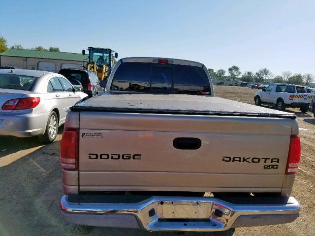 1D7HG48N23S181834 - 2003 DODGE DAKOTA QUA SILVER photo 9