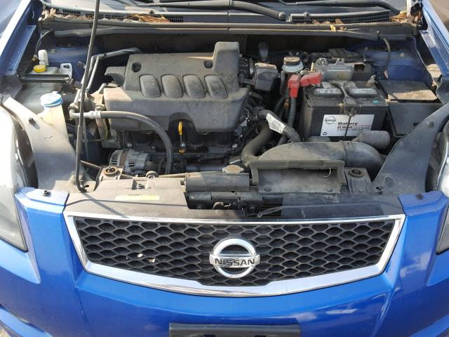 3N1AB6AP5CL658193 - 2012 NISSAN SENTRA 2.0 BLUE photo 7