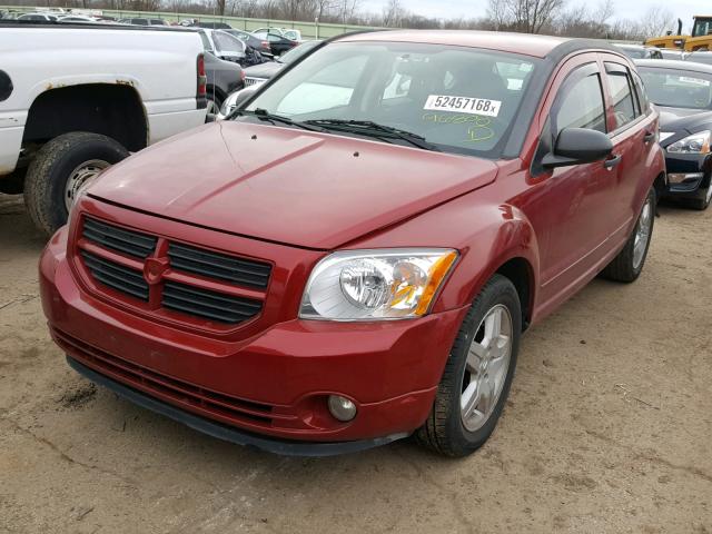 1B3HB48B28D529708 - 2008 DODGE CALIBER SX RED photo 2