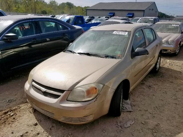 1G1AK52F557606978 - 2005 CHEVROLET COBALT GOLD photo 2