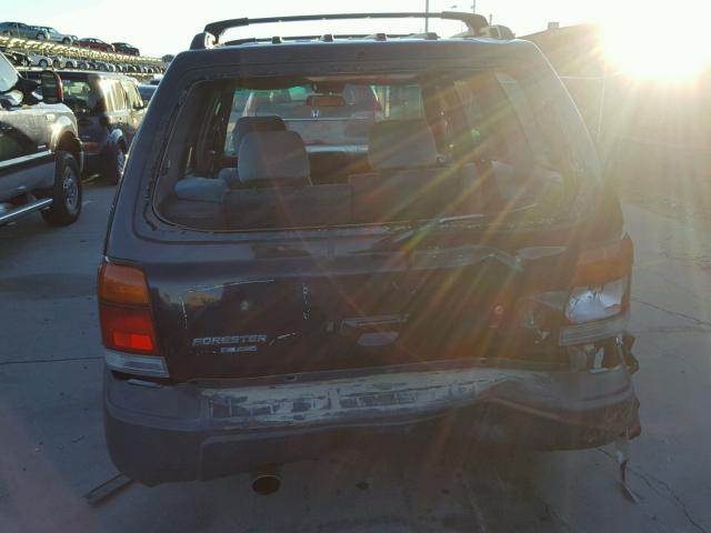 JF1SF6353WH704033 - 1998 SUBARU FORESTER L BLACK photo 9