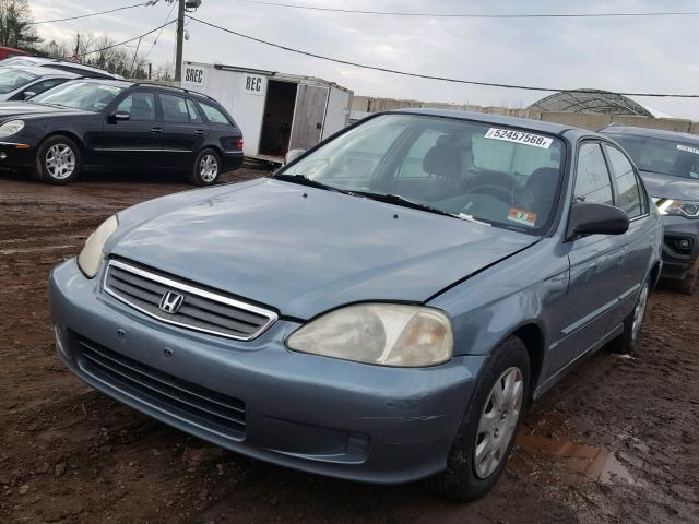 2HGEJ6618YH558810 - 2000 HONDA CIVIC BASE Mavi foto 2