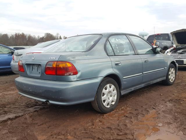 2HGEJ6618YH558810 - 2000 HONDA CIVIC BASE Mavi foto 4