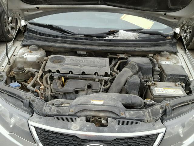 KNAFU4A26C5530855 - 2012 KIA FORTE EX SILVER photo 7