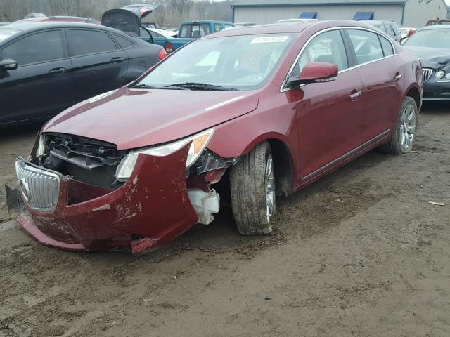 1G4GC5EG2AF195604 - 2010 BUICK LACROSSE C MAROON photo 2