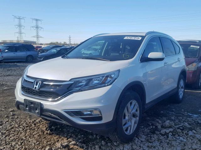 5J6RM4H70GL011135 - 2016 HONDA CR-V EXL WHITE photo 2