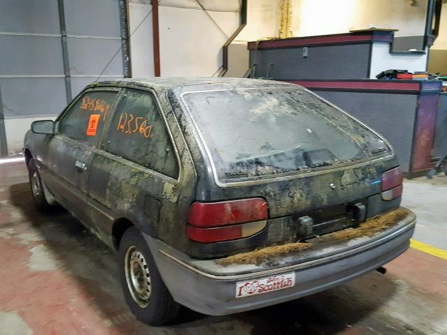 3MABM115XJR615766 - 1988 MERCURY TRACER BLACK photo 3