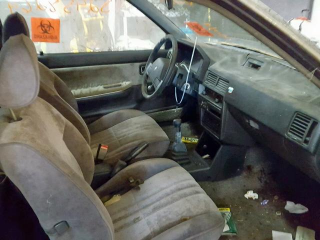 3MABM115XJR615766 - 1988 MERCURY TRACER BLACK photo 5