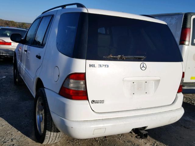 4JGAB54E0YA161726 - 2000 MERCEDES-BENZ ML 320 WHITE photo 3