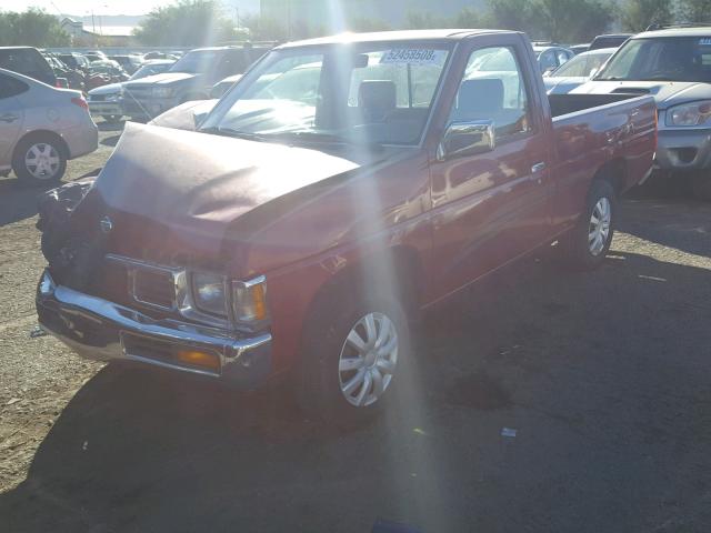 1N6SD11S6SC448423 - 1995 NISSAN TRUCK E/XE MAROON photo 2