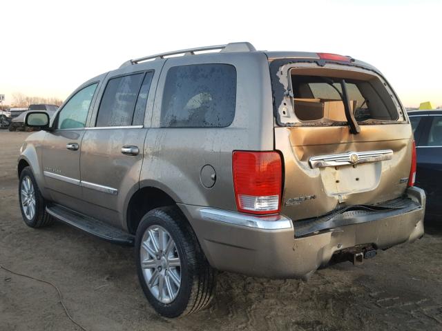 1A8HW58207F545197 - 2007 CHRYSLER ASPEN LIMI BEIGE photo 3
