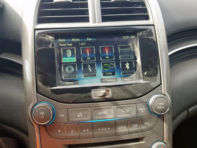 1G11H5SAXDF225313 - 2013 CHEVROLET MALIBU LTZ ვერცხლისფერი ფოტო 9