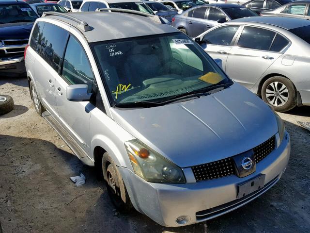 5N1BV28U24N313424 - 2004 NISSAN QUEST S GRAY photo 1