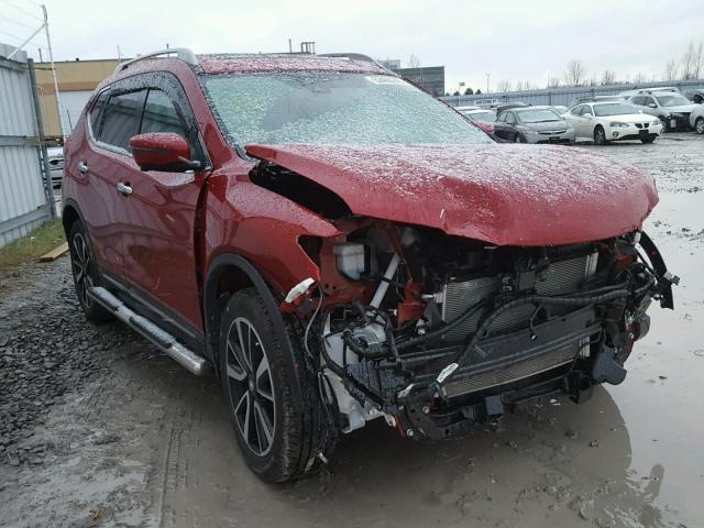 5N1AT2MV2HC868083 - 2017 NISSAN ROGUE SV RED photo 1