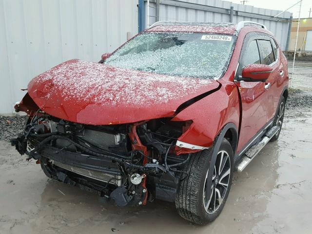 5N1AT2MV2HC868083 - 2017 NISSAN ROGUE SV RED photo 2