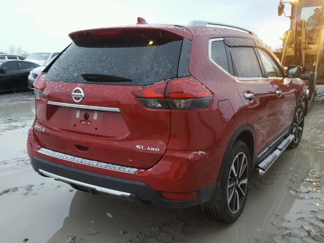 5N1AT2MV2HC868083 - 2017 NISSAN ROGUE SV RED photo 4