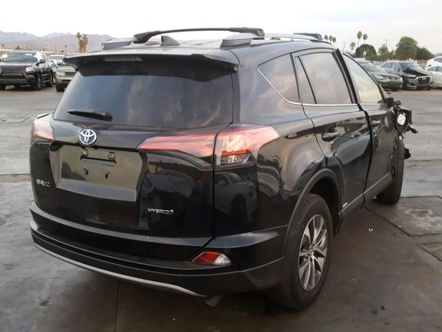 JTMRJREV3JD220496 - 2018 TOYOTA RAV4 HV LE BLACK photo 4