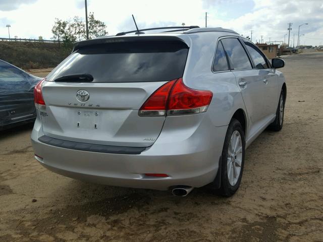 4T3BE11A59U007056 - 2009 TOYOTA VENZA BASE SILVER photo 4