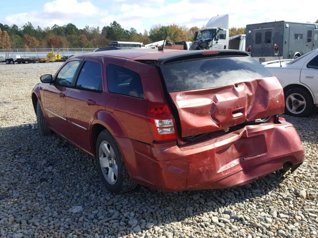 2D4FV37V08H188236 - 2008 DODGE MAGNUM SXT RED photo 3