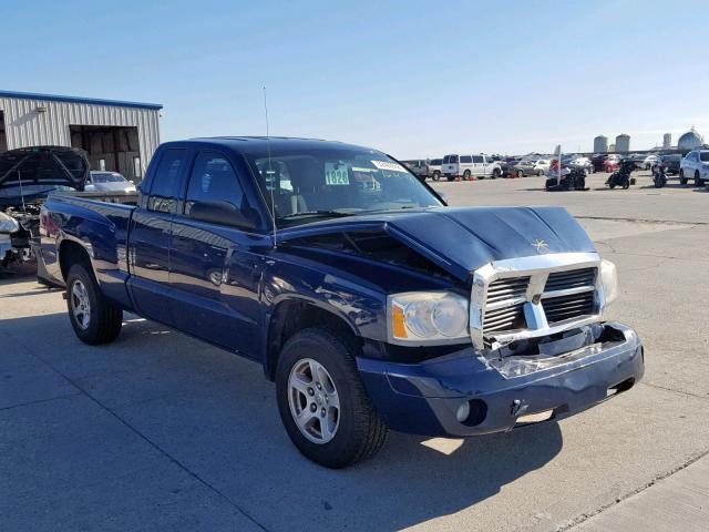 1D7HE42KX6S516833 - 2006 DODGE DAKOTA SLT BLUE photo 1