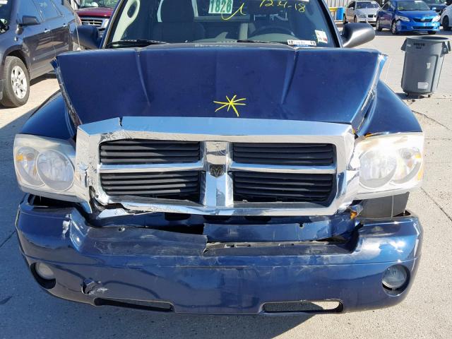 1D7HE42KX6S516833 - 2006 DODGE DAKOTA SLT BLUE photo 7