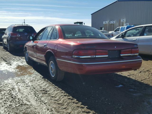 2FALP73W6VX195442 - 1997 FORD CROWN VICT MAROON photo 3