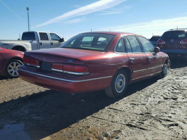 2FALP73W6VX195442 - 1997 FORD CROWN VICT MAROON photo 4