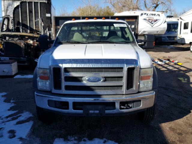 1FDAF57R88EA11357 - 2008 FORD F550 SUPER WHITE photo 9