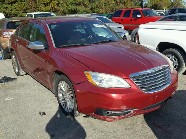 1C3BC2FB6BN531122 - 2011 CHRYSLER 200 LIMITE BURGUNDY photo 1