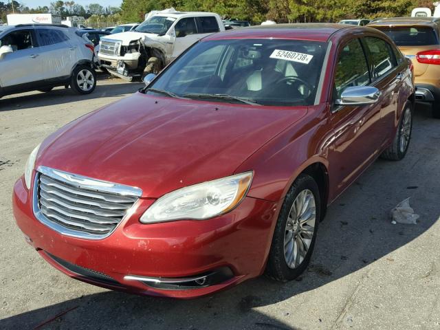 1C3BC2FB6BN531122 - 2011 CHRYSLER 200 LIMITE BURGUNDY photo 2