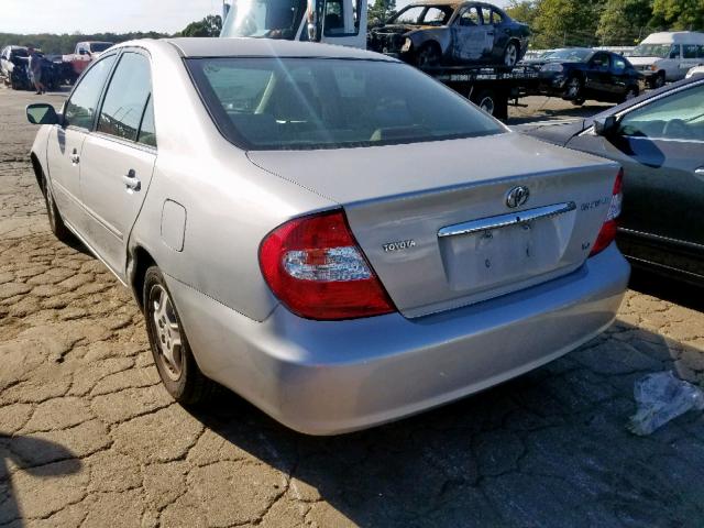 4T1BF32K13U044430 - 2003 TOYOTA CAMRY LE SILVER photo 3