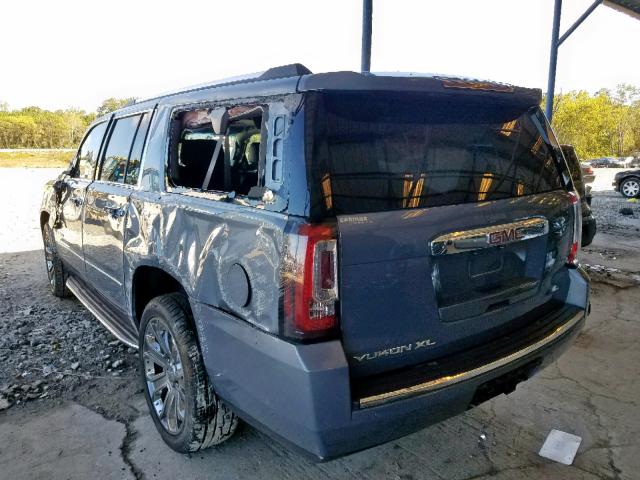 1GKS2JKJXFR747077 - 2015 GMC YUKON XL D BLUE photo 3