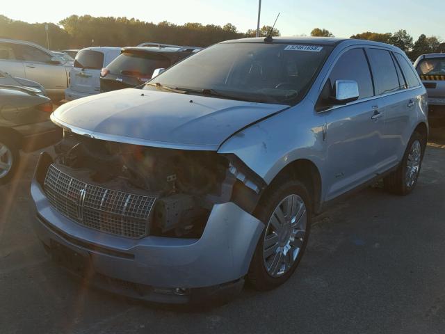 2LMDU88C18BJ14294 - 2008 LINCOLN MKX BLUE photo 2