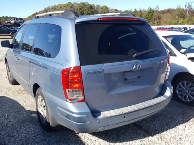 KNDMC233086051453 - 2008 HYUNDAI ENTOURAGE BLUE photo 3