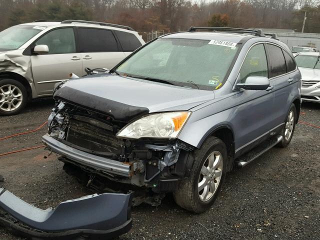 JHLRE48777C024177 - 2007 HONDA CR-V EXL BLUE photo 2