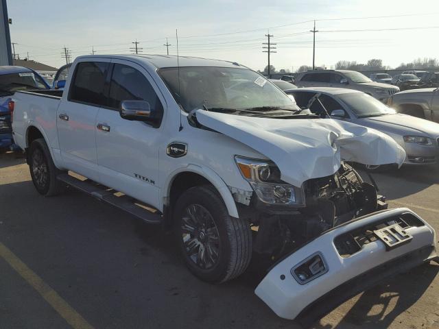 1N6AA1E57HN504634 - 2017 NISSAN TITAN SV WHITE photo 1