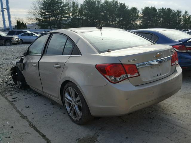 1G1PH5SC6C7317345 - 2012 CHEVROLET CRUZE LTZ BEIGE photo 3