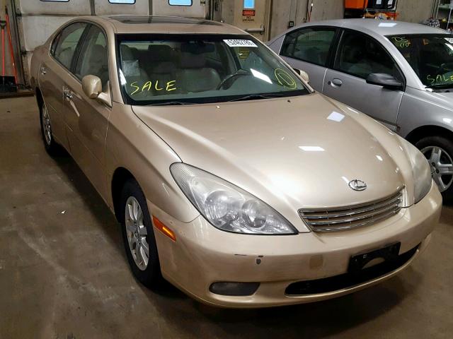 JTHBF30G920077859 - 2002 LEXUS ES 300 GOLD photo 1